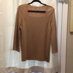 Chico’s soft pullover sweater 0, tan
